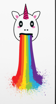 Rainbow Unicorn Lgbt Pride - T Shirt Pride Unicorn Clipart (190x351), Png Download