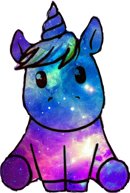 Unicorn Galaxy Clipart (457x675), Png Download