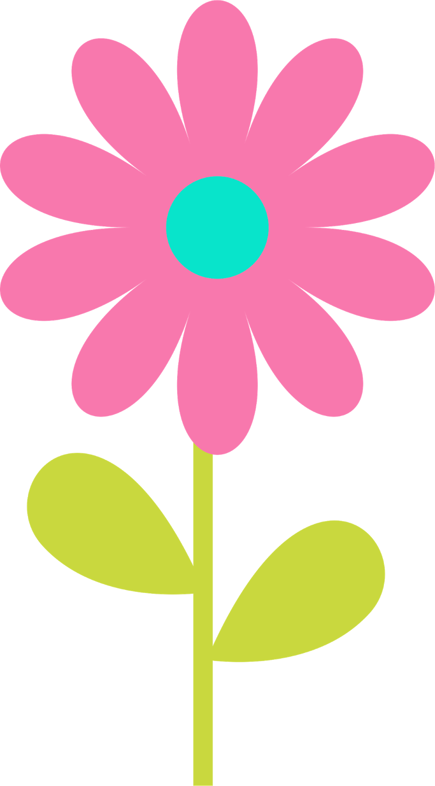 Clipart De Unicornios Para Scrapbook - Banderitas Flower - Png Download (886x1600), Png Download