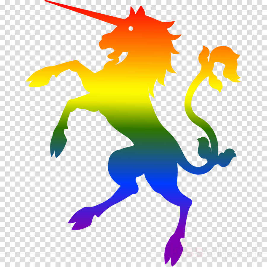 Download Unicorn Lgbt Clipart Unicorn Clip Art Unicorn - Unicorn Clipart Rainbow Png Transparent Png (900x900), Png Download