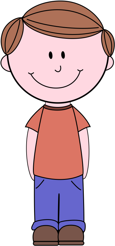 Boy Clipart (410x870), Png Download