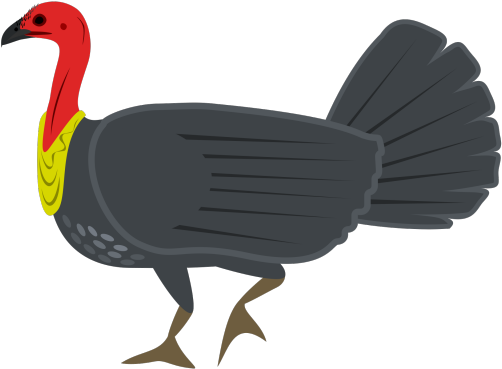 Turkey Bird Clipart Big Turkey - Australian Bush Turkey Clipart - Png Download (640x480), Png Download