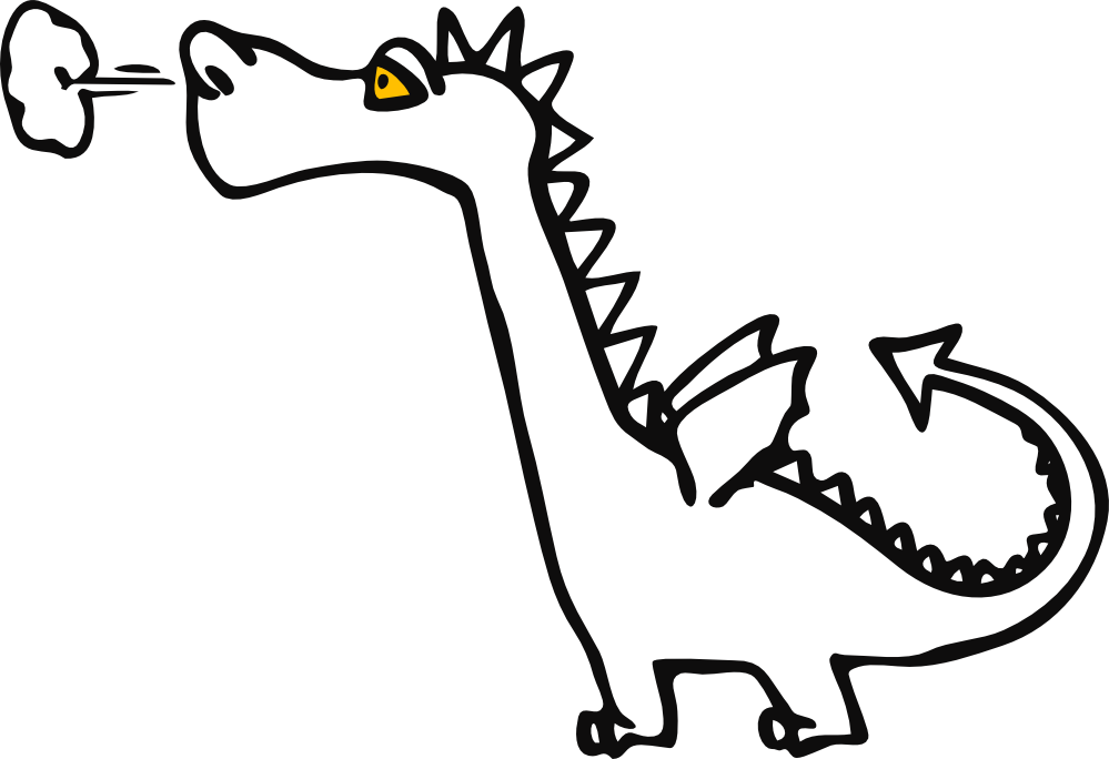 Dragon 36 Chinese New Year 2 12 Art Coloring Book Colouring - Dragon Clipart - Png Download (999x684), Png Download