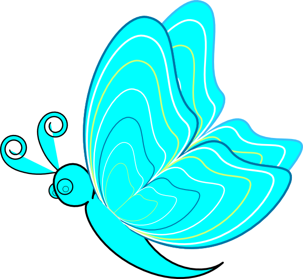 Cartoon - Free Cartoon Butterfly Clip Art - Png Download (600x552), Png Download