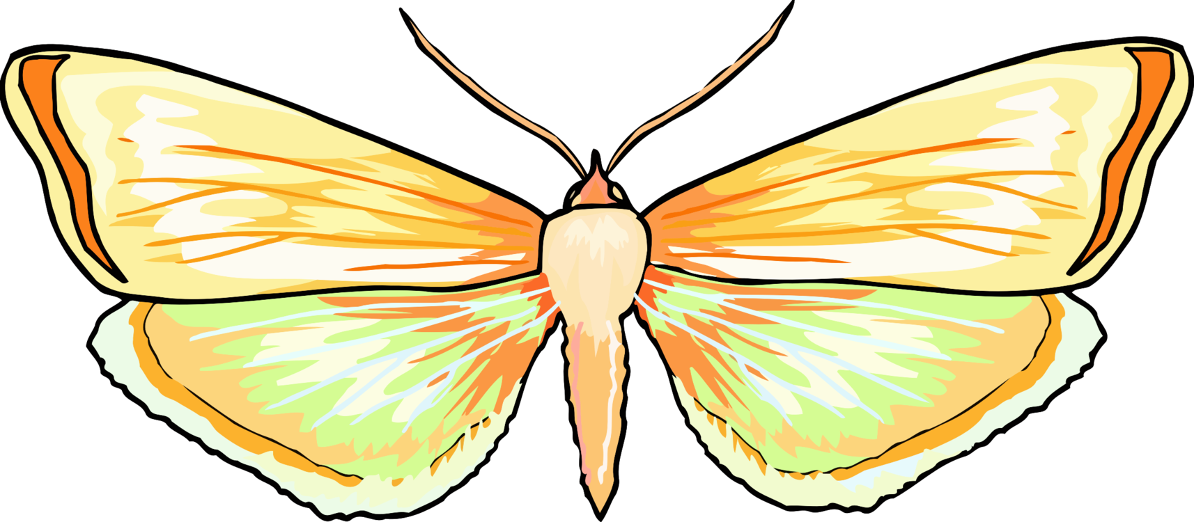 Monarch Butterfly Brush-footed Butterflies Pieridae - Butterfly Clipart (1714x750), Png Download