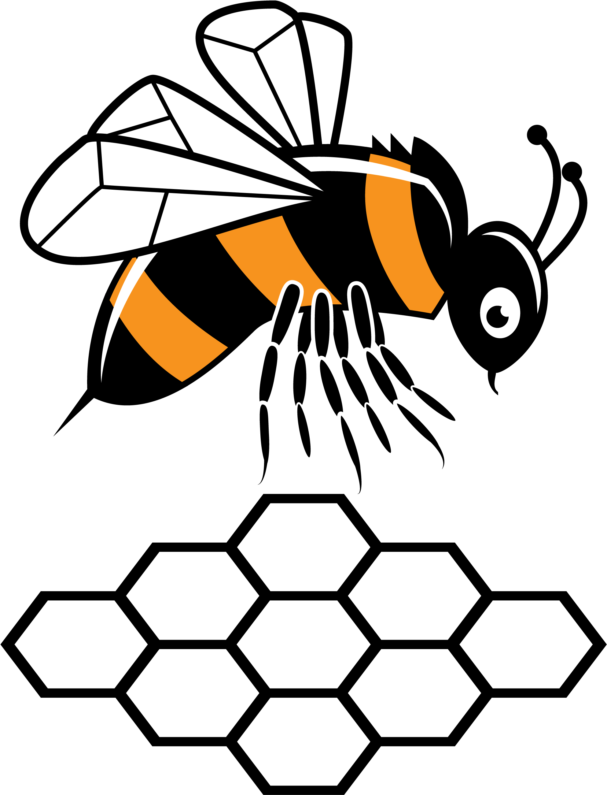 Clipart Bee Butterfly - Bee - Png Download (2751x2751), Png Download