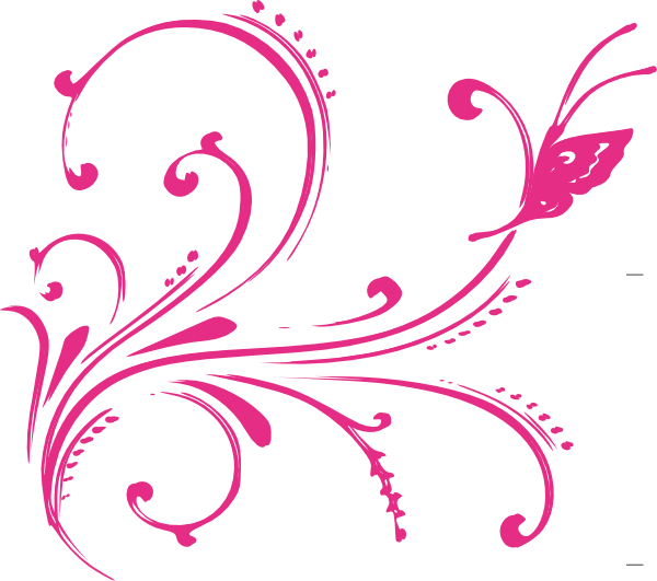 Swirl Butterfly Clipart (600x531), Png Download