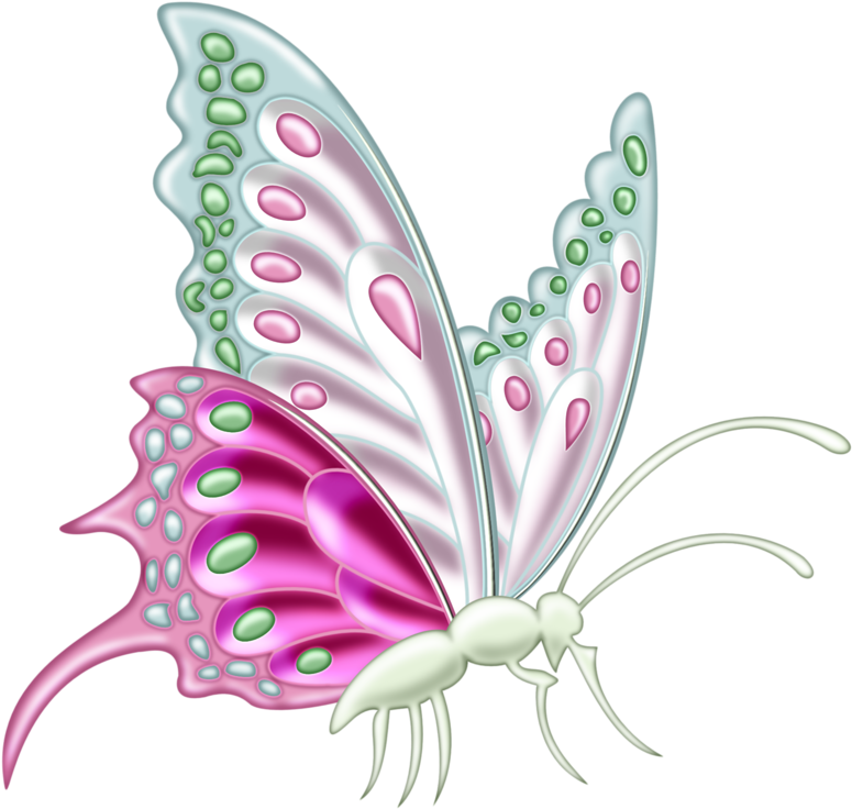 ‿✿⁀butterflies‿✿⁀ Butterfly Dragon, Butterfly Clip - Swallowtail Butterfly - Png Download (800x774), Png Download
