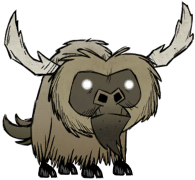 Beefalo - Baby Beefalo Don T Starve Clipart (802x723), Png Download