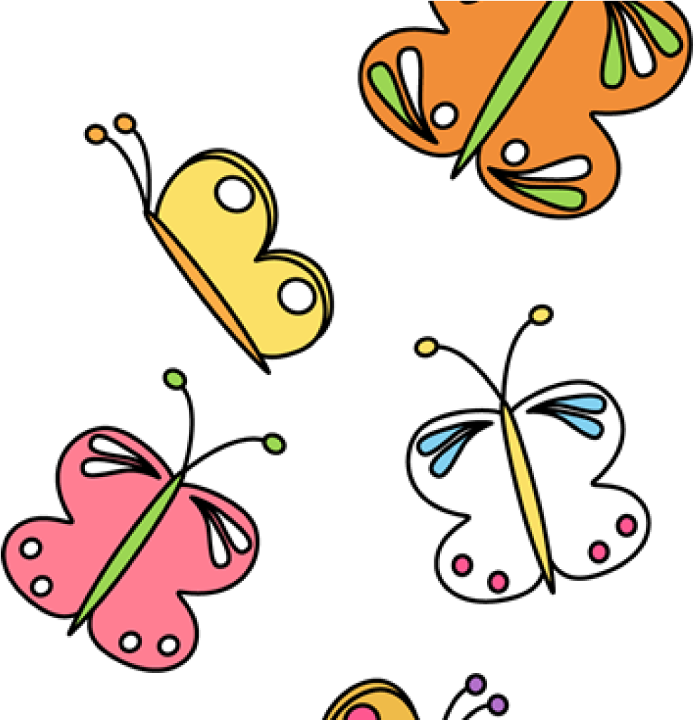 Png Transparent Library Free Hatenylo Com Butterflies - Butterflies Flying Away Clipart (1024x1024), Png Download