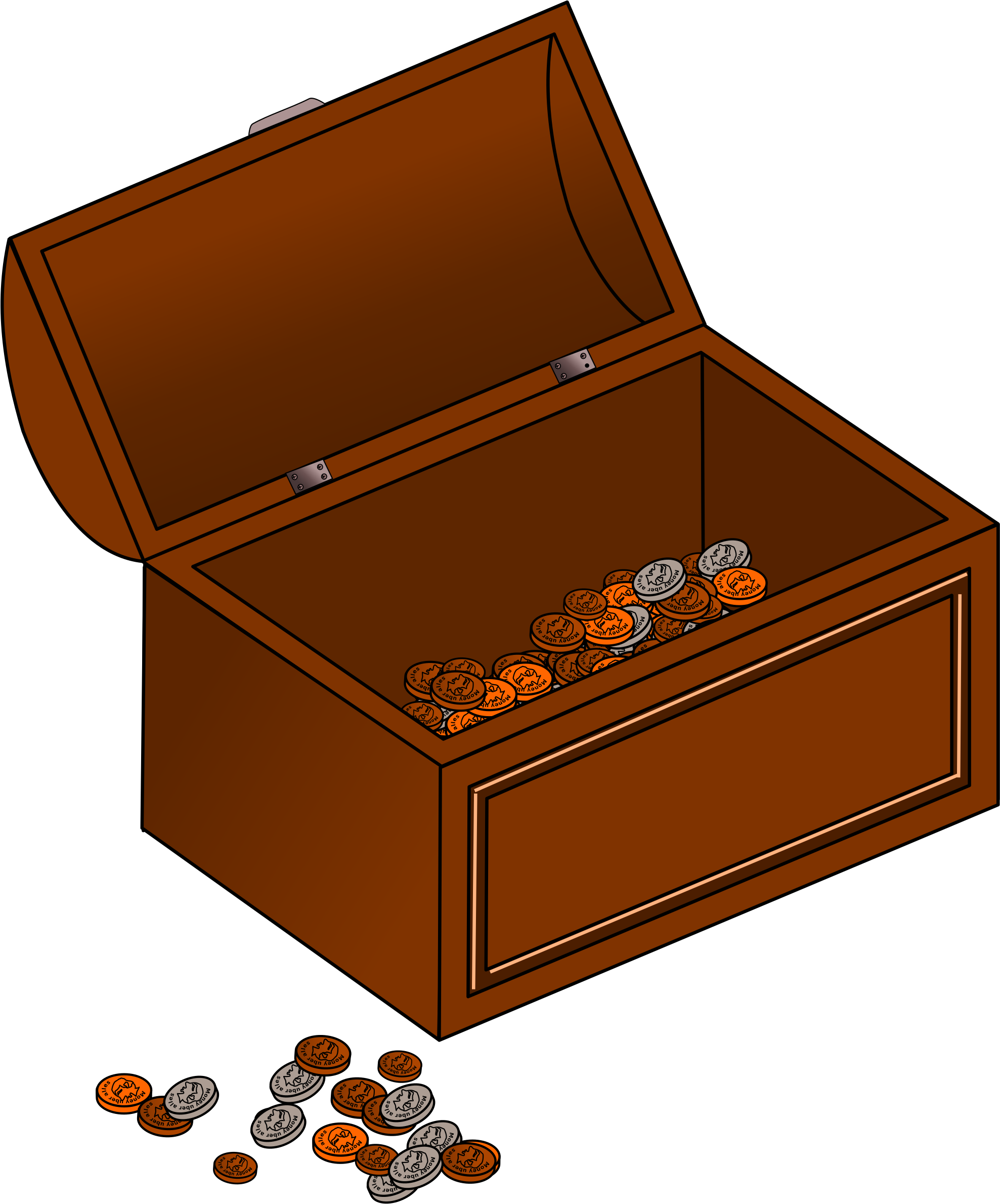 Clipart Treasure Chest - Treasure - Png Download (2008x2400), Png Download