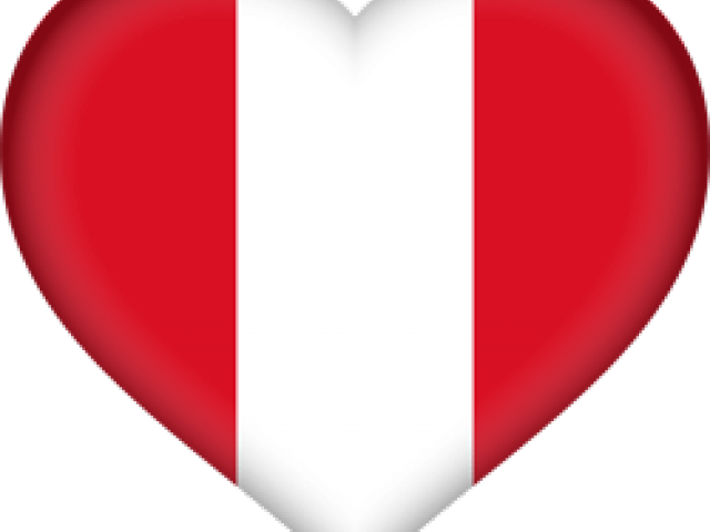 Peru Flag Clipart Heart - Heart - Png Download (640x480), Png Download