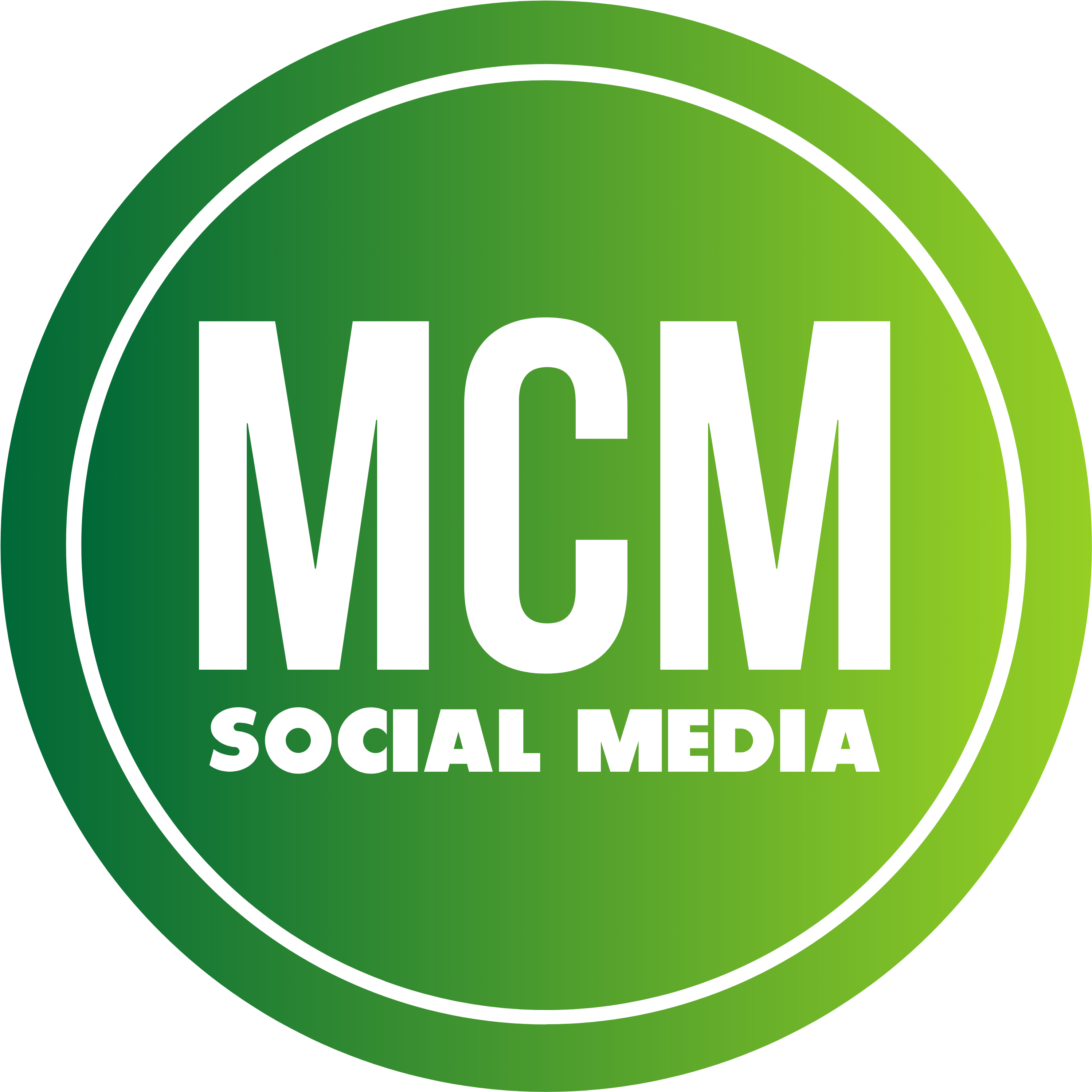 Mcm Social Media - Circle Clipart (3192x3192), Png Download
