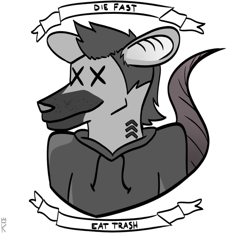 Possum Drawing Fursonas - Cartoon Clipart (894x894), Png Download