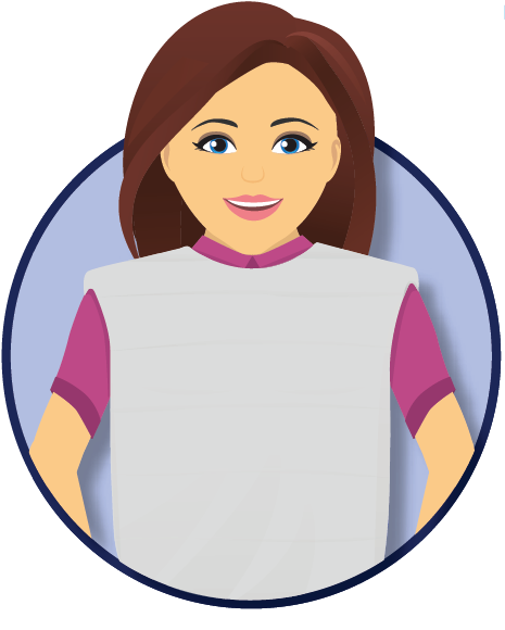 Abena Disposable Self-adhesive Clothing Protector - Cartoon Clipart (540x599), Png Download