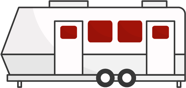 Travel Trailer Clipart (640x480), Png Download