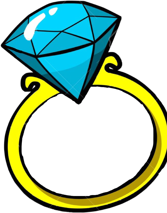 Ring Sticker - Diamond Ring Pop Art Clipart - Full Size Clipart ...