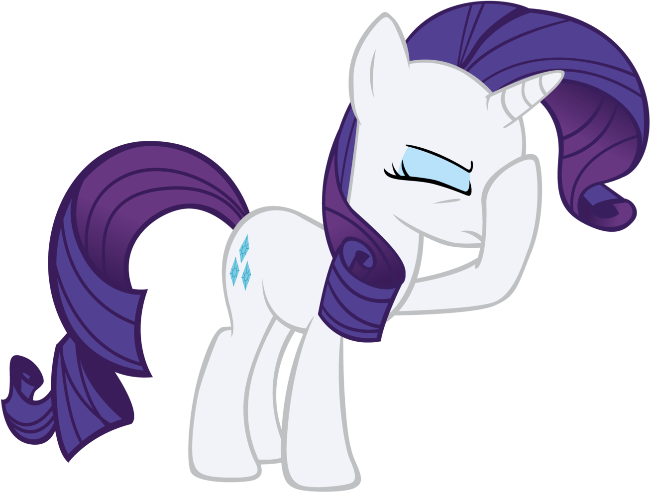 Facepalm Pony Facehoof Rainbow Dash Another Facehoof - Mlp Twilight Facepalm Clipart (1306x989), Png Download