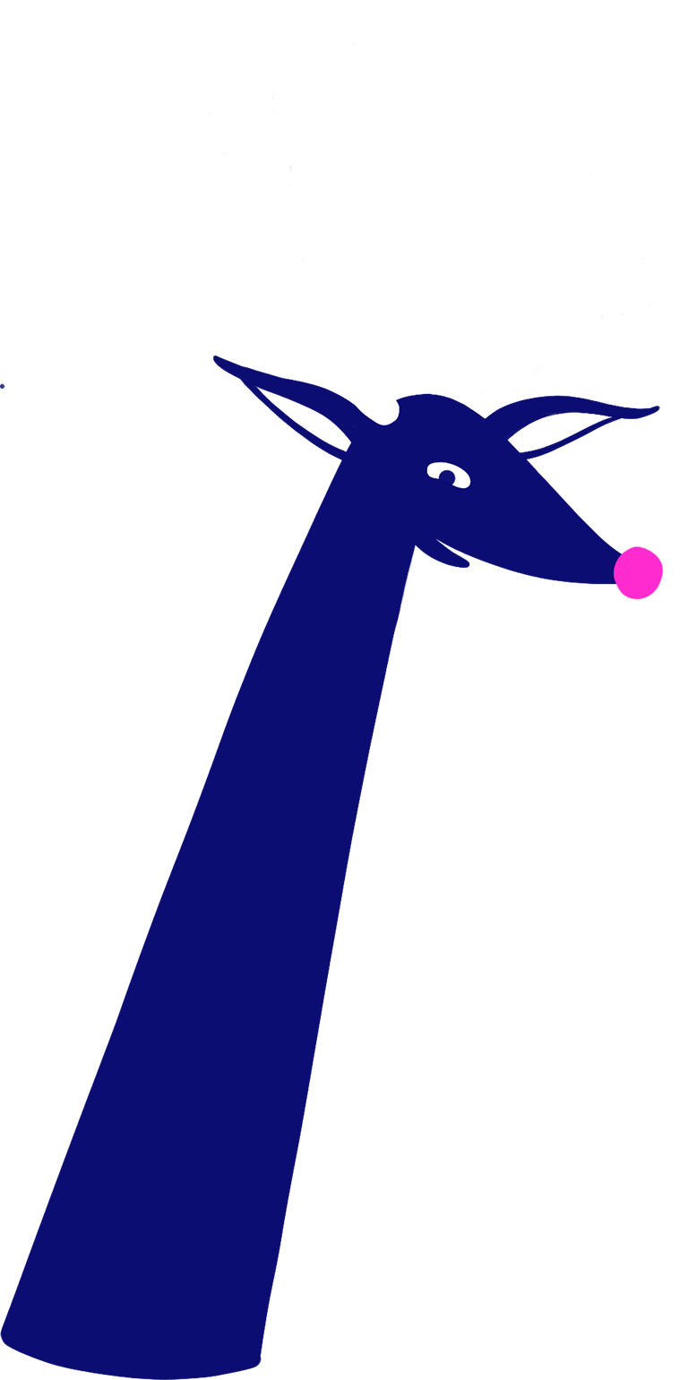We're Delighted That Santa's Happy With His Christmas - Giraffe Clipart (768x1541), Png Download
