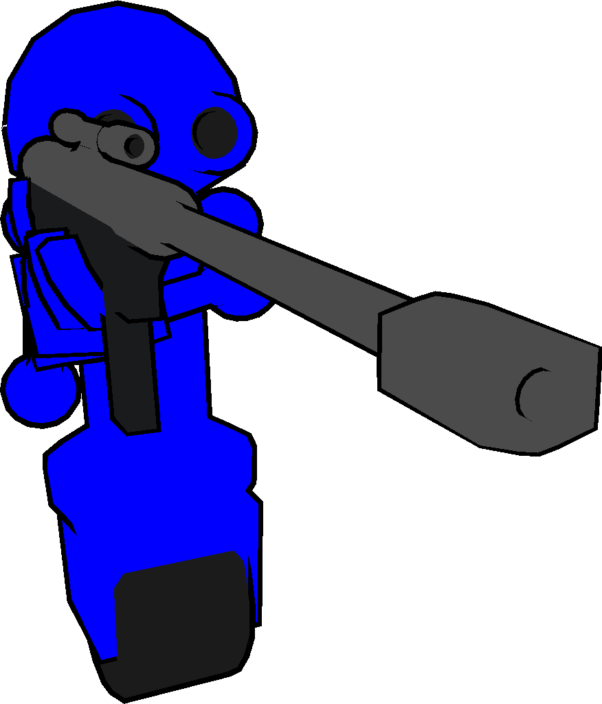 Ranged Unit With Powerful Rifle And Scope Clipart (876x1024), Png Download