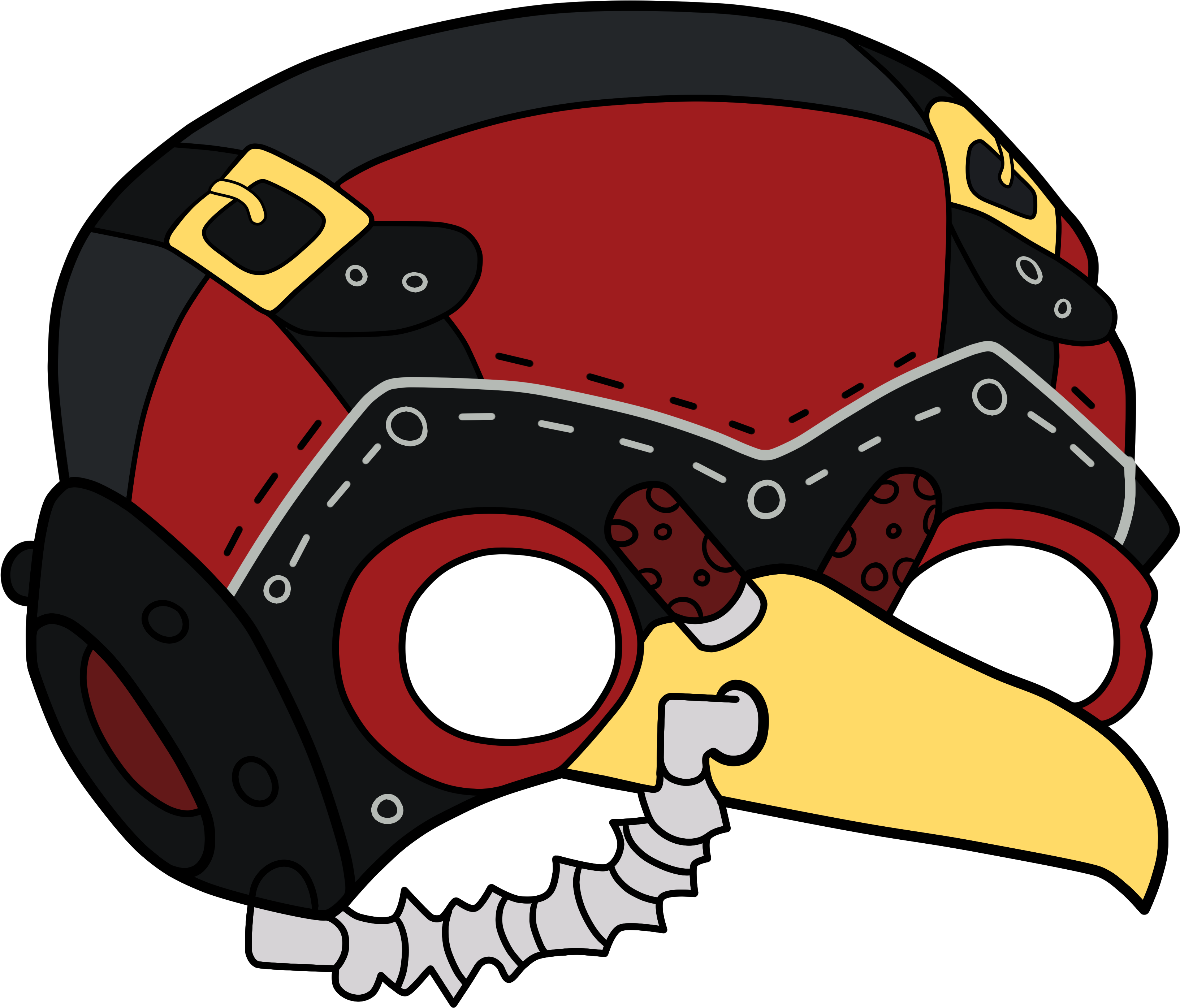 5cb614491d308 Plaguemasktier3 - Illustration Clipart (3472x3232), Png Download