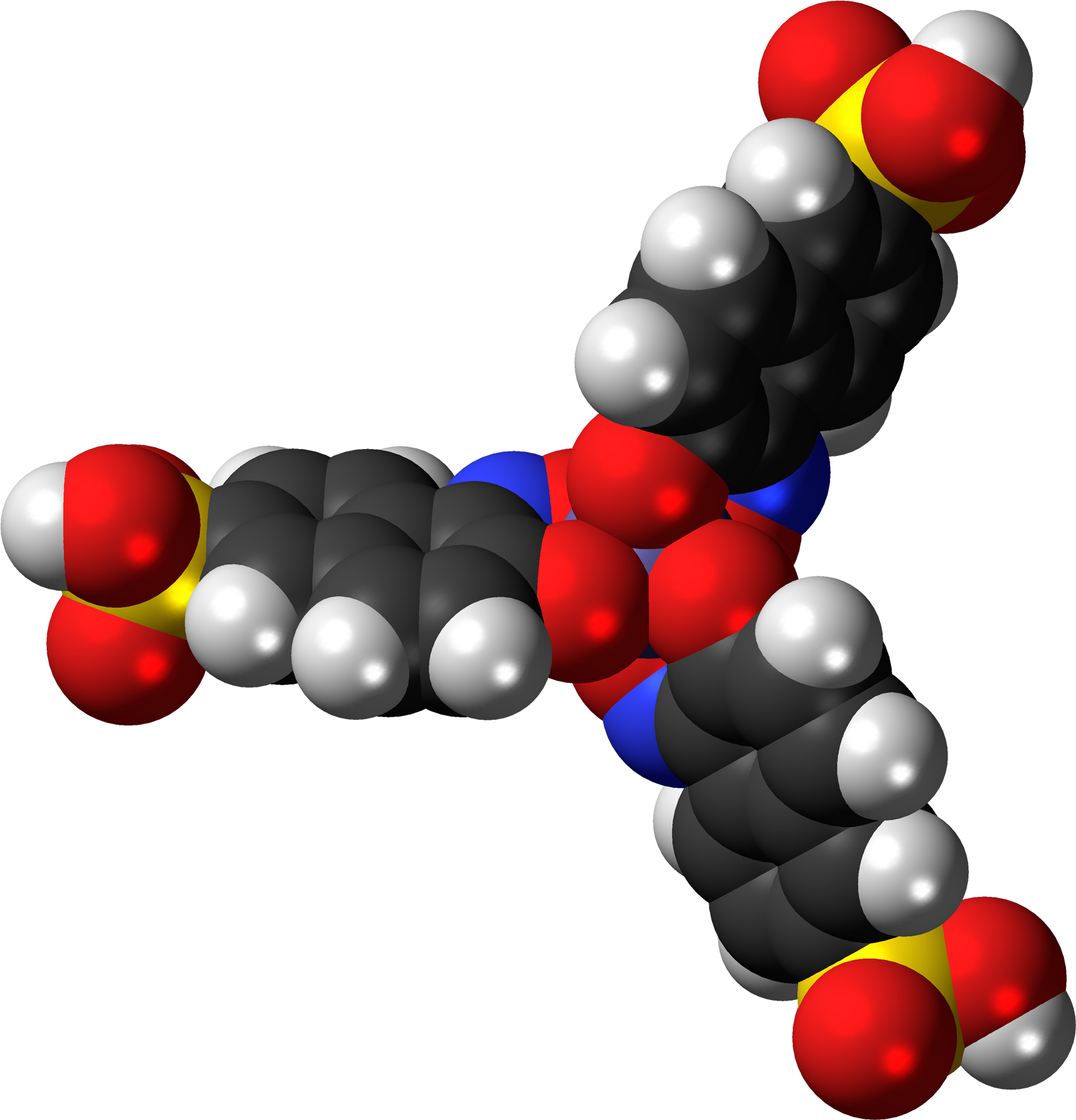 Naphthol Green Y 3d Spacefill - Illustration Clipart (1931x2000), Png Download