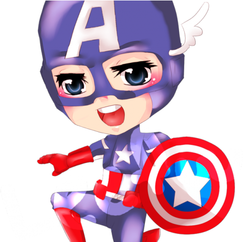 Captain America Clipart Girl - Captain America Girl Clipart Png Transparent Png (640x480), Png Download