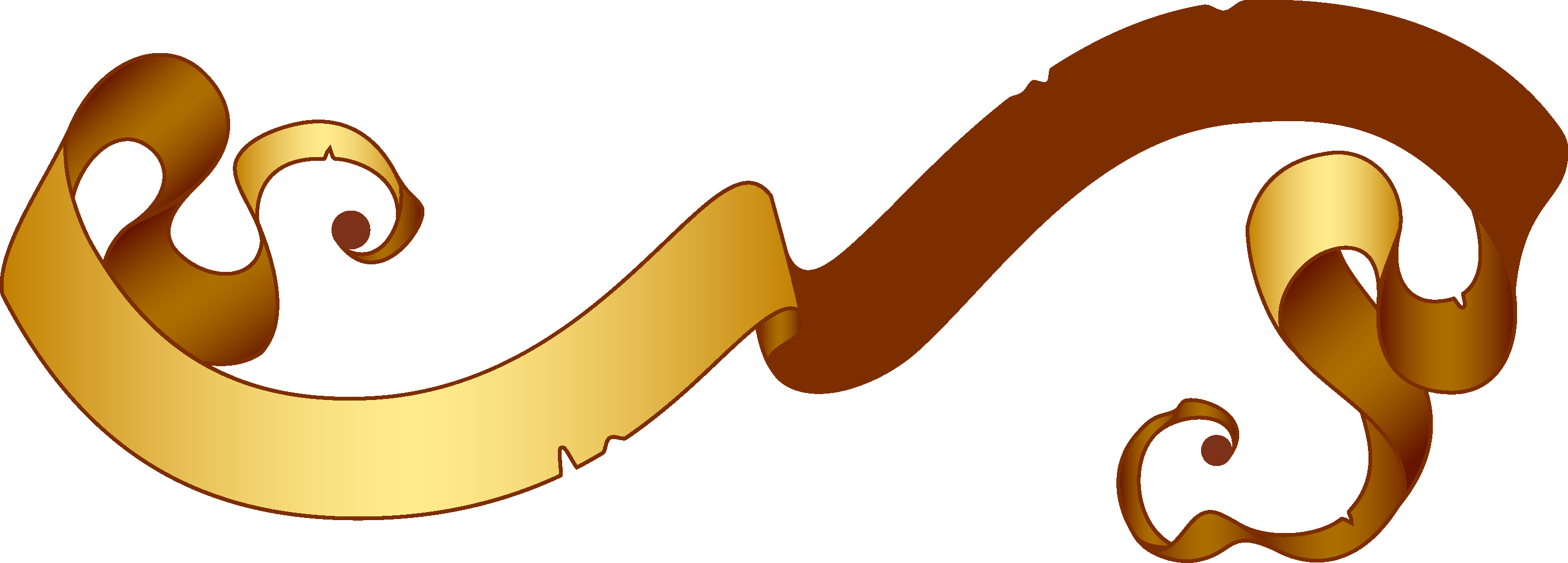 Vintage Ribbons Png Clipart (2923x1050), Png Download