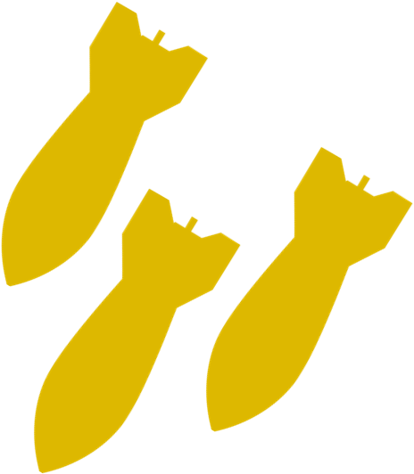 2 Million Tons Of Bombs Clipart (548x584), Png Download