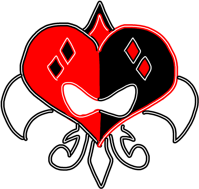 Harleyquinn Harley Quinn Classic Neon Light Red Black - Blank Pizza Clipart (689x656), Png Download