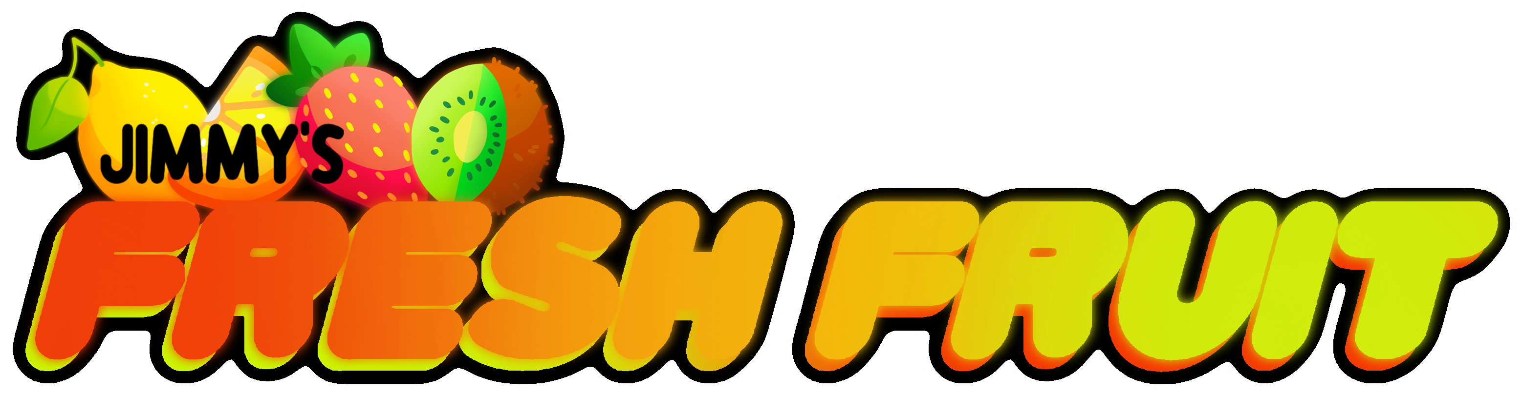 Jimmys Fresh Fruit - Illustration Clipart (3168x1584), Png Download