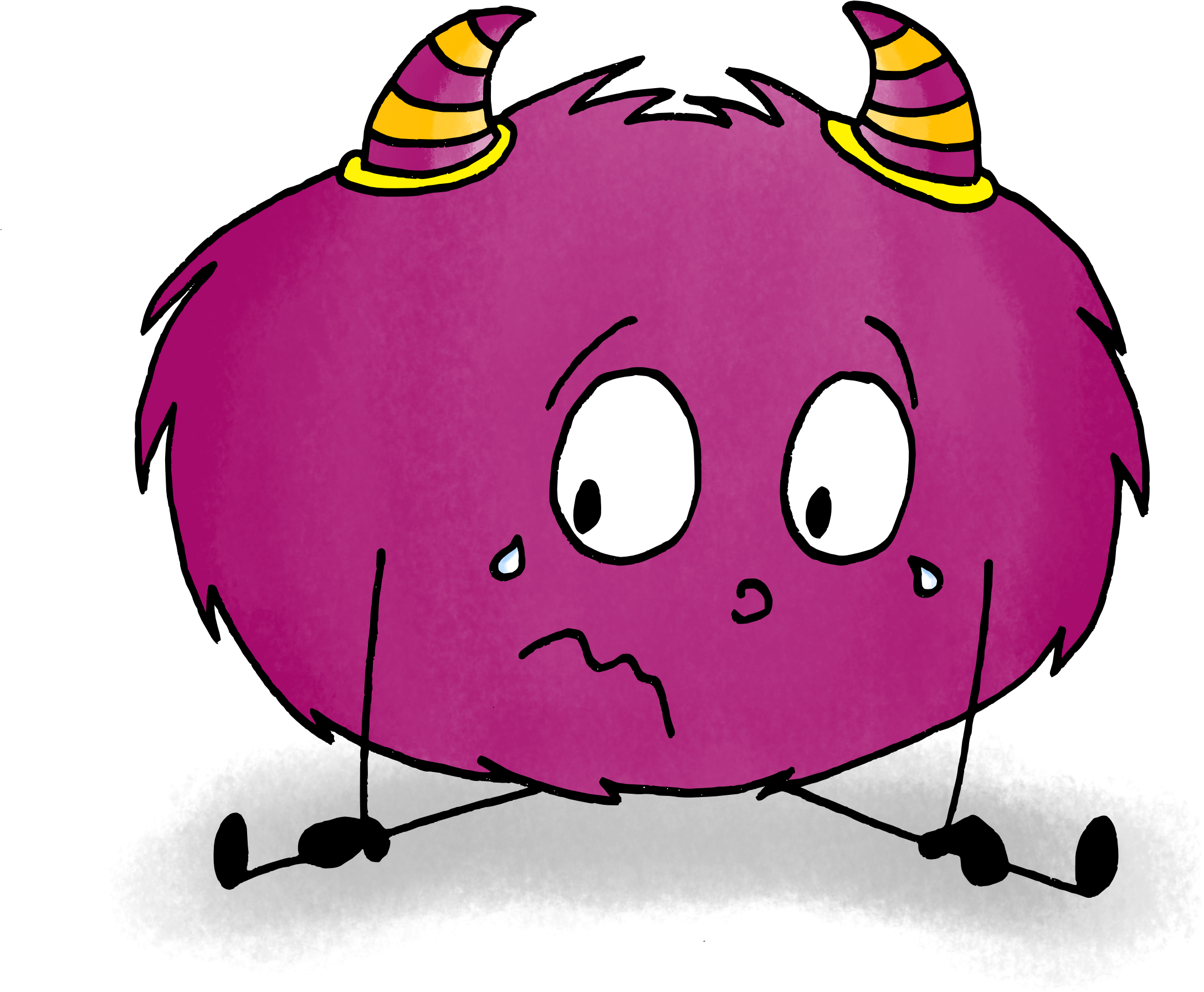Triste Violet - Sadness Clipart (2526x1912), Png Download