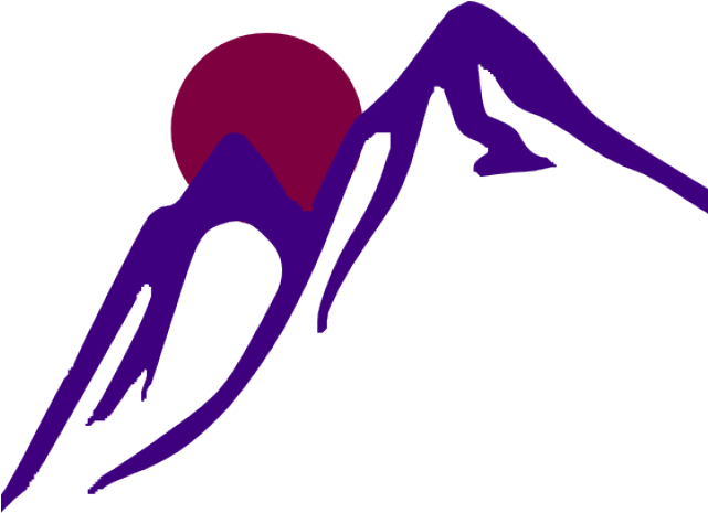 Sunrise Clipart Mountain - Brown Mountain Clipart - Png Download (640x480), Png Download