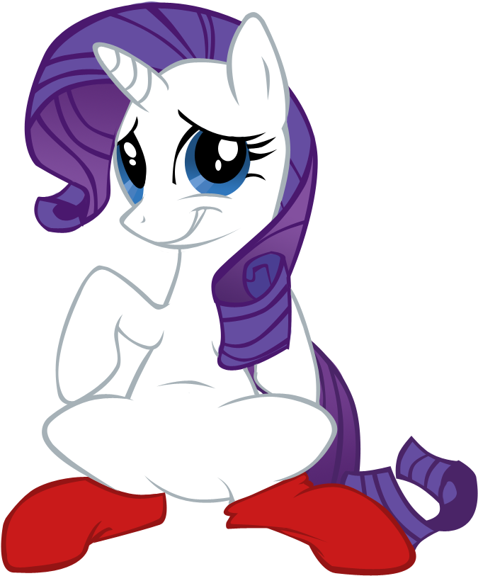 Artist Polar Pixel - Mlp Rarity Socks Clipart (836x828), Png Download