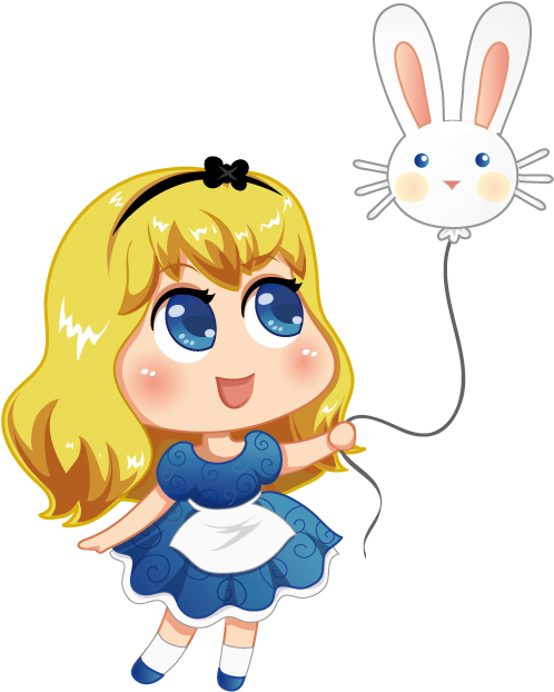 Disneyland Drawing Alice In Wonderland - Cartoon Clipart (690x763), Png Download