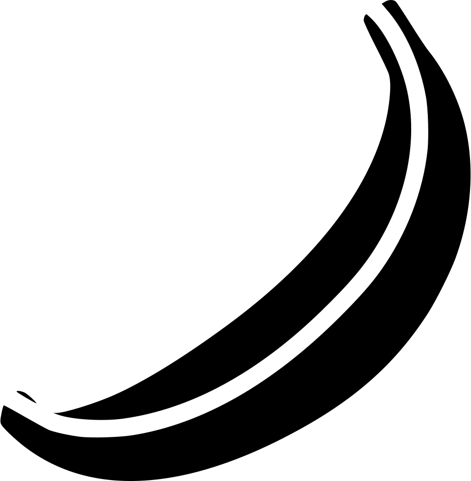 Banana Svg Printable - Mono Banana Symbol Clipart (960x980), Png Download