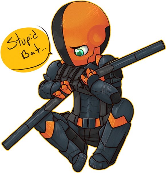 Deathstroke Clipart Arkham Origins - Cartoon - Png Download (581x606), Png Download
