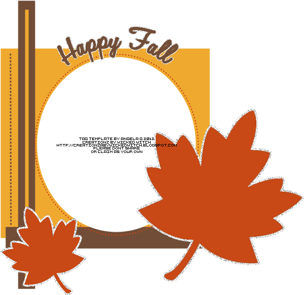 Happy Fall Png - Cartoon Fall Leaves Clipart (611x592), Png Download