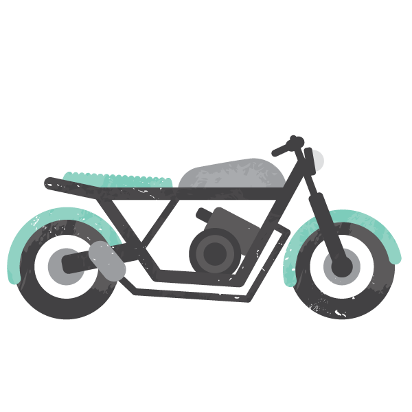 Dale Illustration Motorcycle - Motorcycle Clipart (600x600), Png Download