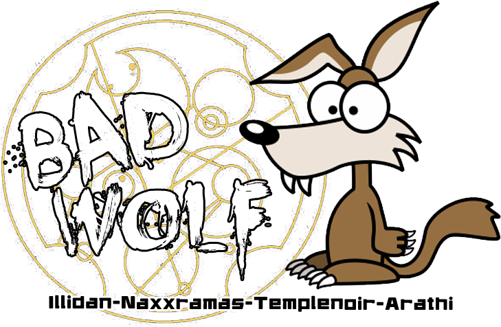 Bad Wolf / Guilde Wow Index Du Forum - Cartoon Clipart (747x475), Png Download