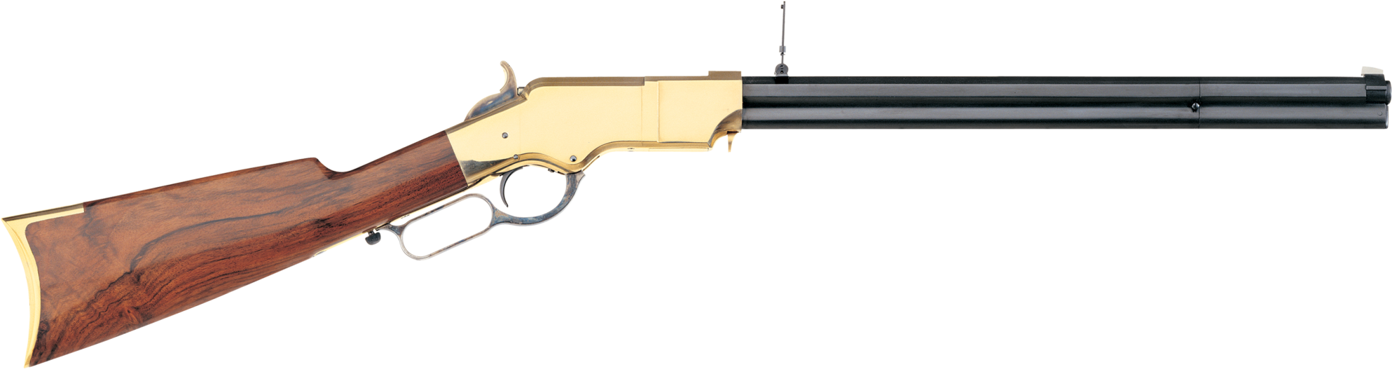 Uberti 1860 Henry Trapper Rifle - Rifle From The Revolutionary War Clipart (2000x704), Png Download