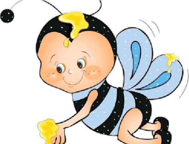 Bees Clipart Preschool - Desenho De Um Abelha Colorido - Png Download (640x480), Png Download