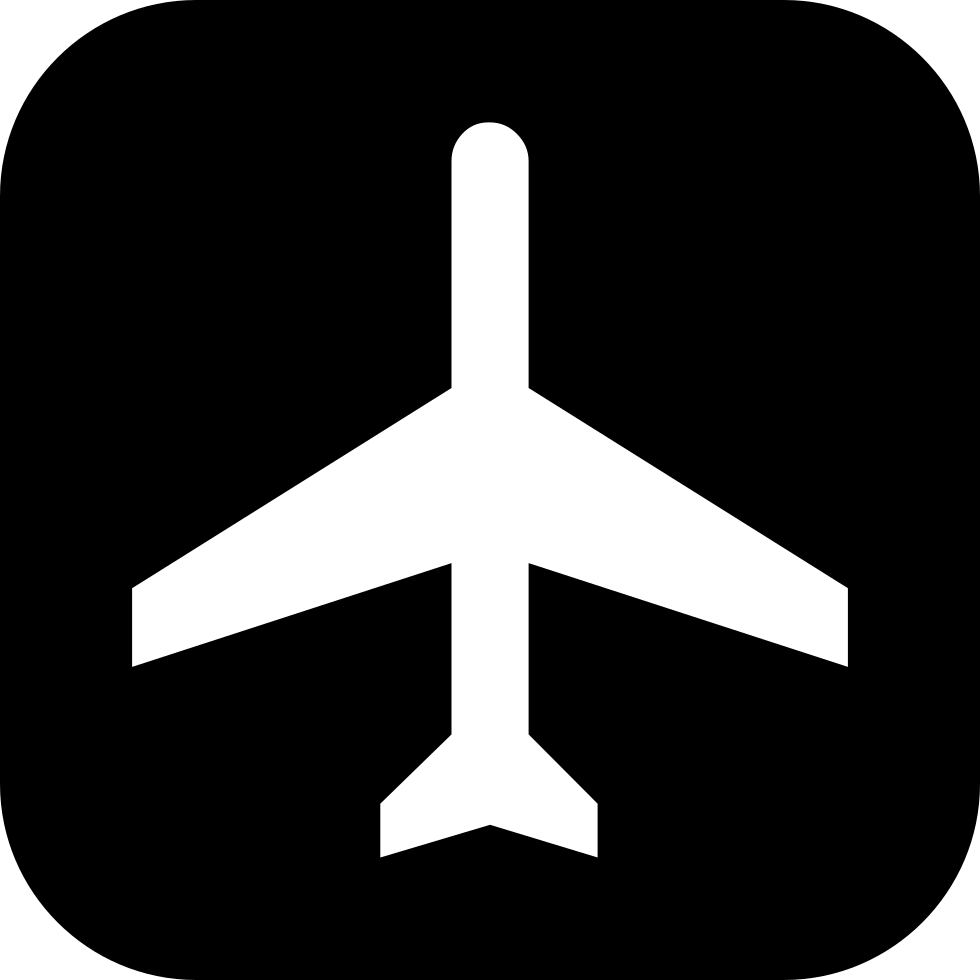 Airplane Silhouette Png Clipart (980x980), Png Download