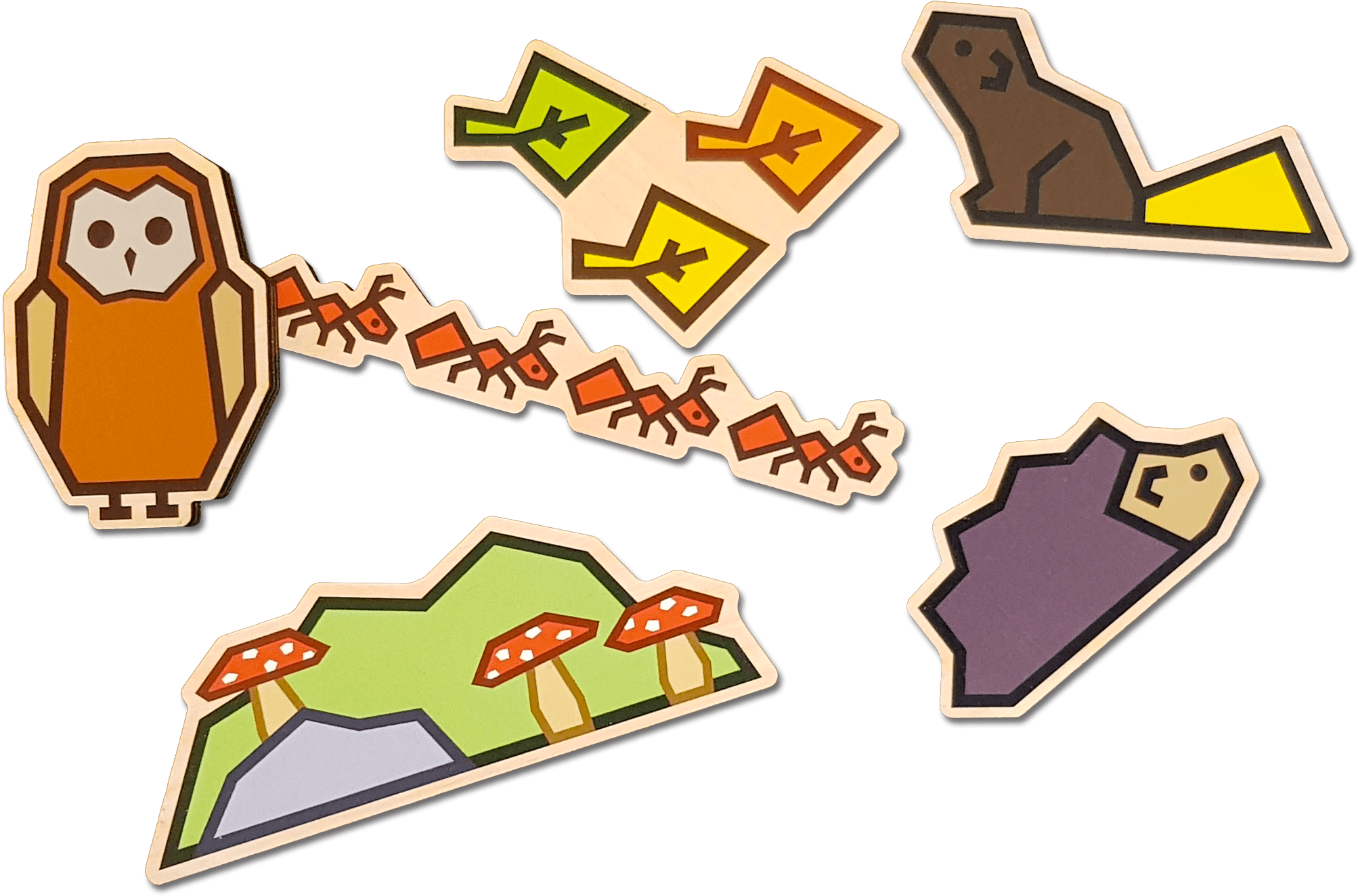 Puzzel Cubey Bos - Cartoon Clipart (2151x1448), Png Download