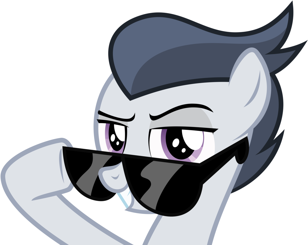 Sunglass Svg Cute Cartoon - Mlp Song Blank Flanks Forever Clipart (1280x1008), Png Download