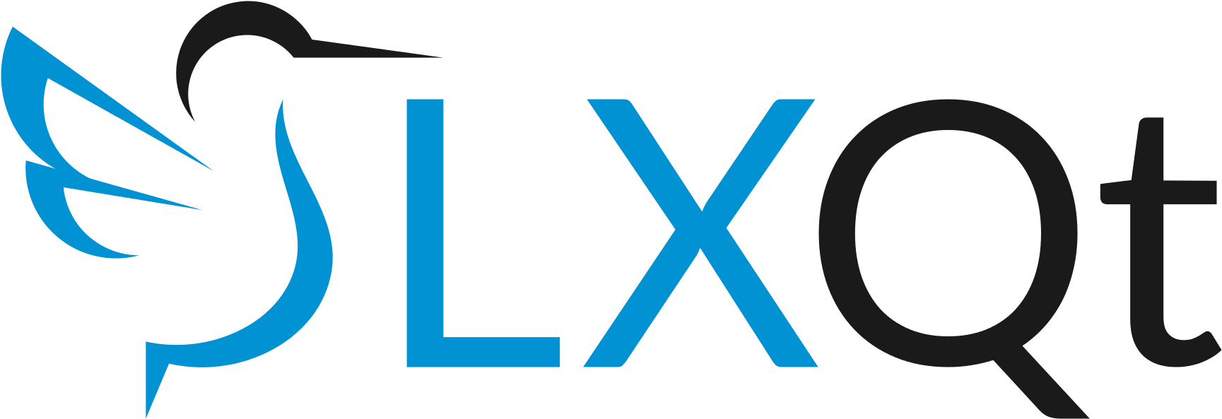 Alacsony Gépigényű, Modern Rendszer Ii - Lxqt Logo Png Clipart (2000x824), Png Download