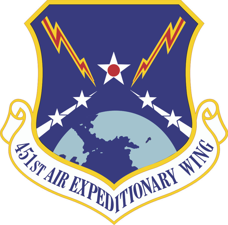 451st Air Expeditionary Wing Emblem - Air Force National Guard Clipart (909x897), Png Download