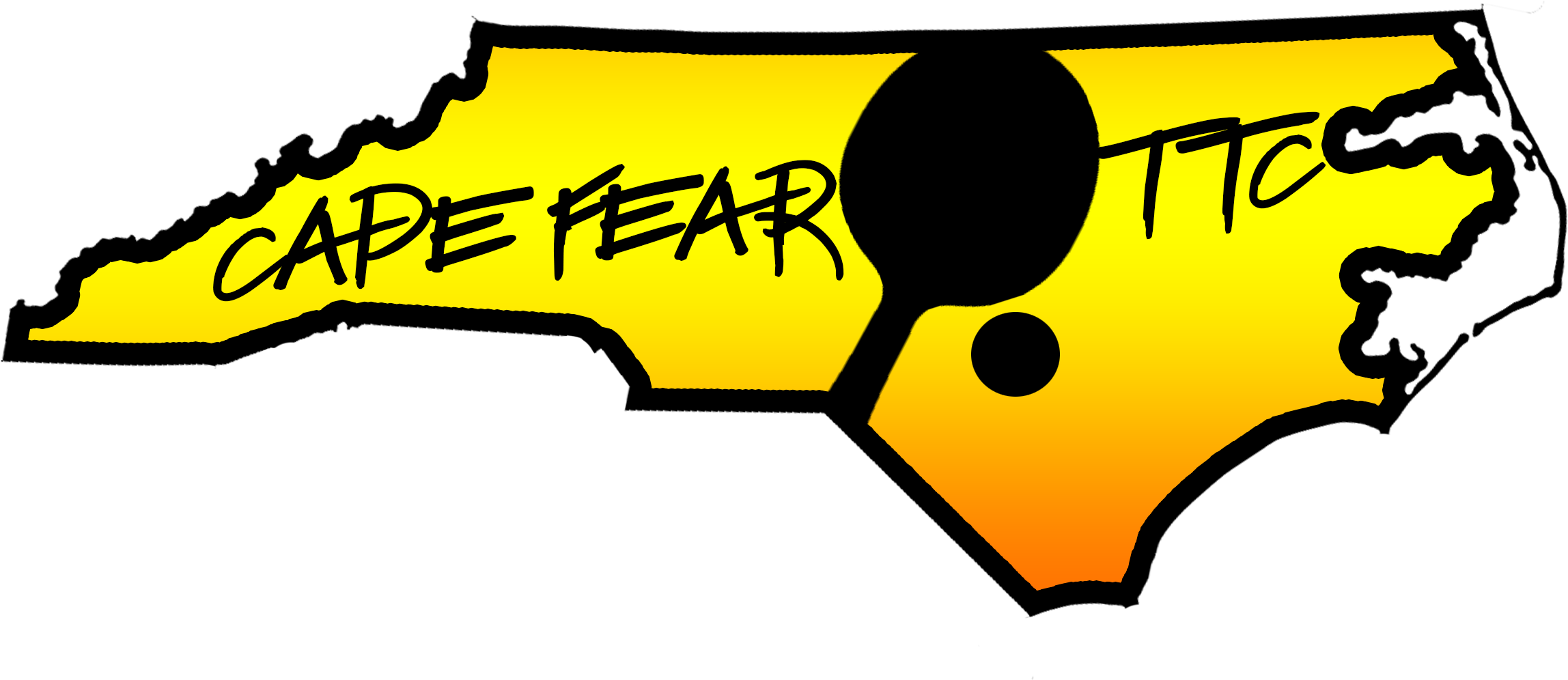 Cape Fear Table Tennis Club Clipart (2735x1239), Png Download