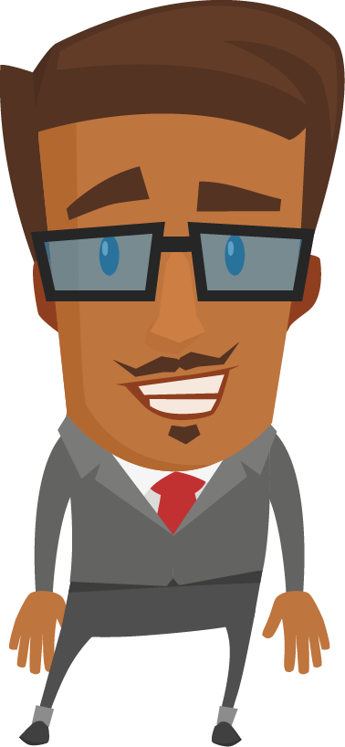 Flat People Characters Png - Cartoon Clipart (378x818), Png Download