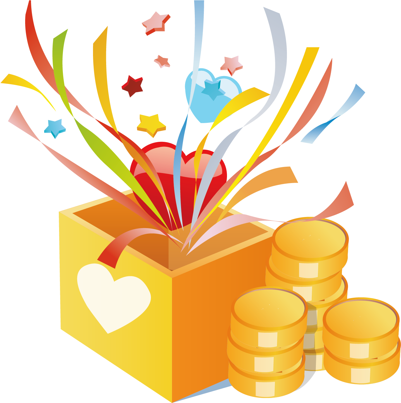 Candy Clipart Boxed - 礼品 矢量 图 - Png Download (1371x1378), Png Download